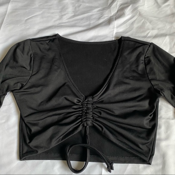 Cropped black long sleeve - Picture 6 of 9